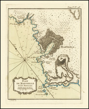 Sud et Alpes Française Map By Jacques Nicolas Bellin