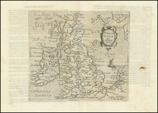 British Isles, England and Ireland Map By Johannes Matalius Metellus