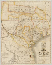 Texas Map By Stephen F. Austin