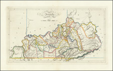 Kentucky Map By Mathew Carey