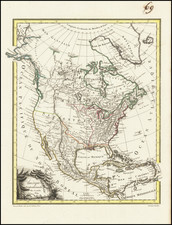 North America Map By Conrad Malte-Brun