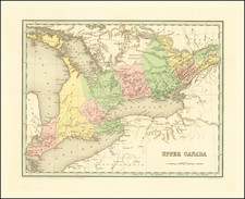 Eastern Canada Map By Thomas Gamaliel Bradford