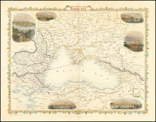 Ukraine, Turkey, Central Asia & Caucasus and Turkey & Asia Minor Map By John Rapkin