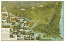 Oregon and Pictorial Maps Map By Fred A. Routledge