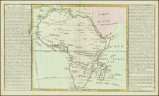 Africa Map By Jean Baptiste Louis Clouet