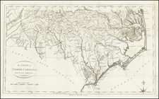 North Carolina Map By John Reid