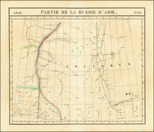 Russia Map By Philippe Marie Vandermaelen