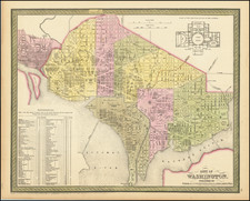 Washington, D.C. Map By Thomas, Cowperthwait & Co.