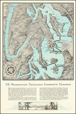 Washington Map By N.P. Bank Note Co.