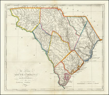 South Carolina Map By Mathew Carey