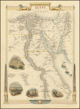 Egypt Map By John Tallis