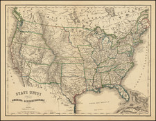 United States Map By G. Civelli