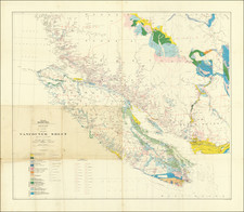 British Columbia and Geological Map By Canada Department of Mines