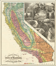 California Map By H.S. Crocker & Co.