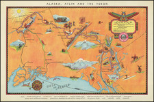 Alaska and Pictorial Maps Map By White Pass & Yukon Route