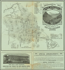 New Hampshire Map By Portland and Ogdensburg Railroad