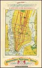 New York City Map By Brooks Bank Note Company