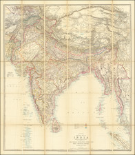 India Map By Edward Stanford