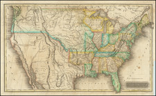 United States Map By Sidney Morse