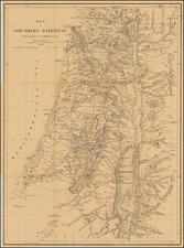 Holy Land Map By H. Kiepert / Edward Robinson