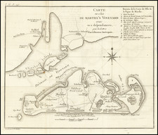 Massachusetts Map By Michel Guillaume St. Jean De Crevecoeur