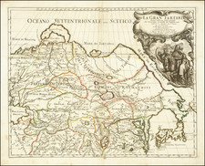 China, Central Asia & Caucasus and Russia in Asia Map By Giacomo Giovanni Rossi / Giacomo Cantelli da Vignola