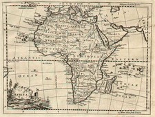 Africa and Africa Map By Thomas Jefferys