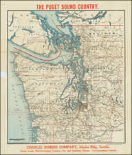 Washington Map By The Clason Map Company