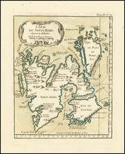 Polar Maps and Russia Map By Jacques Nicolas Bellin