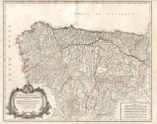 Europe and Spain Map By Gilles Robert de Vaugondy