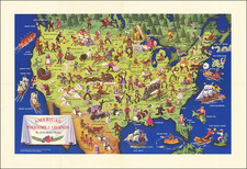 United States and Pictorial Maps Map By John Dukes McKee