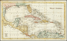 Caribbean Map By John Walker