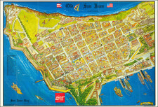 Puerto Rico and Pictorial Maps Map By Municipality of San Juan