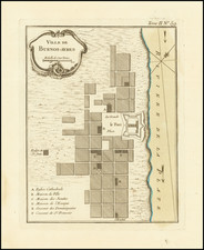 Argentina Map By Jacques Nicolas Bellin