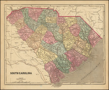 South Carolina Map By Charles Morse