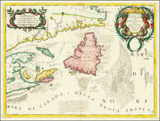 Eastern Canada Map By Vincenzo Maria Coronelli