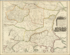 Romania, Serbia & Montenegro, Albania, Kosovo, Macedonia, Bulgaria and Turkey Map By Nicolas Sanson