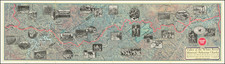 Valley of the White River Missouri-Arkansas Ozarks  Showing The White River Division of the Missouri-Pacific Lines