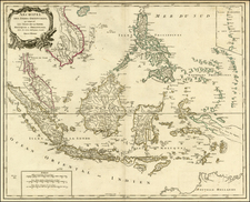 Asia, Southeast Asia, Philippines, Australia & Oceania and Australia Map By Didier Robert de Vaugondy / Charles Francois Delamarche