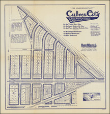 Los Angeles Map By Harry Hazel Culver