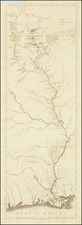 South, Louisiana, Mississippi, Arkansas, Midwest, Illinois, Minnesota, Wisconsin, Plains and Missouri Map By Giacomo Beltrami