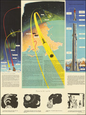 Space Exploration Map By Внешторгиздат