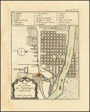 Chile Map By Jacques Nicolas Bellin