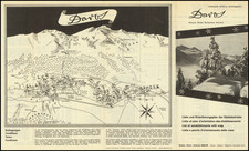 Switzerland and Pictorial Maps Map By Buchdruckerel Davos AG