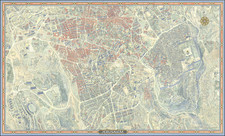 Holy Land and Jerusalem Map By Hermann Bollmann