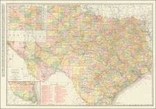 Texas Map By Rand McNally & Company