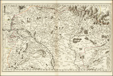 Hungary and Czech Republic & Slovakia Map By Nicolas Sanson