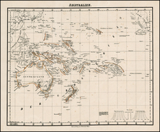 Australia & Oceania, Oceania, Hawaii and Other Pacific Islands Map By Carl Flemming