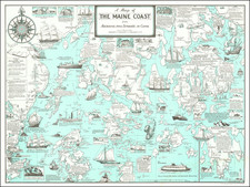 Maine and Pictorial Maps Map By Ruth Rhoads Lepper