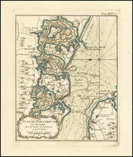 England Map By Jacques Nicolas Bellin